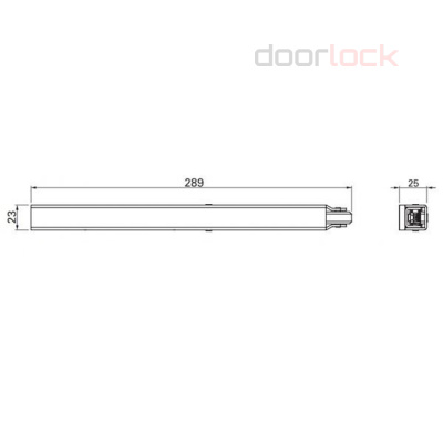 Толкатель ECO SCHULTE MK для 2-х створчатой эвакуационной двери