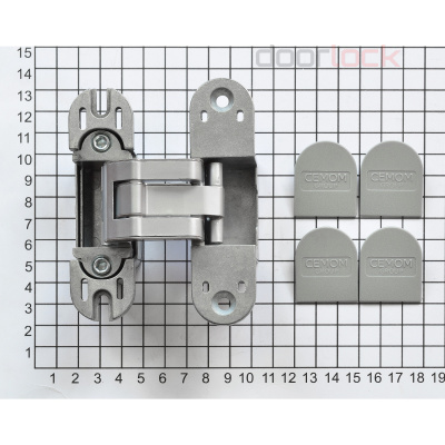 Петля CEMOM ESTETIC A601 3D  матовый хром, для компланарных дверей