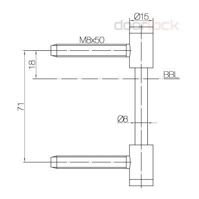 Петля SIMONSWERK VARIANT V 0026 WF (часть полотна) никелированная