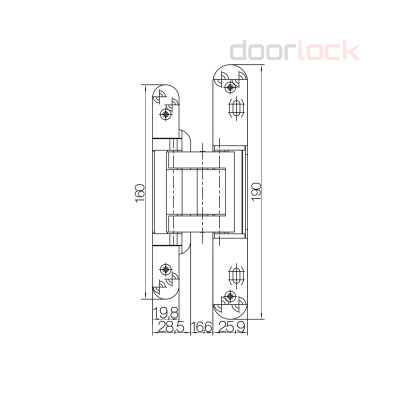 Петля SIMONSWERK Tectus TE 380 F1 (полиэфирное покрытие под матовый хром)
