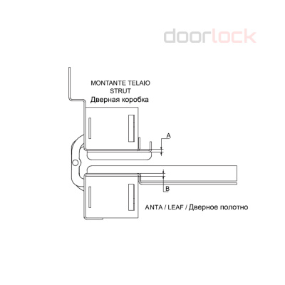 Скрытая дверная петля NF Unica 233/2