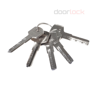 Цилиндр DOORLOCK FX6 Z60xK45мм PN матовый никель, с поворотной кнопкой, 5 перф. Ключей